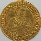 HAMMERED GOLD 1611 -1612 James I UNITE 2ND COINAGE 4TH BUST MM MULLET GVF