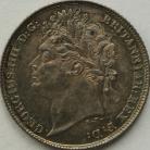 SIXPENCES 1824  GEORGE IV 1ST HEAD 2ND REVERSE. SUPERB UNC T