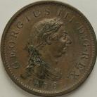 PENNIES 1806  GEORGE III WITH INCUSE CURL UNC