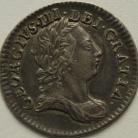 THREEPENCES SILVER 1765  GEORGE III EXTREMELY RARE NEF