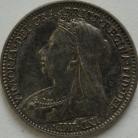 THREEPENCES SILVER 1893  VICTORIA PROOF OLD HEAD SCARCE  UNC T