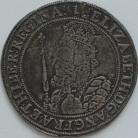 ELIZABETH I 1601  ELIZABETH I HALFCROWN. 7th issue. Crowned bust holding sceptre. MM 1. VF