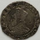 ELIZABETH I 1595 -1598 ELIZABETH I PENNY. 6th issue. W/O R or Date. MM Monkey/Woolpack. A Rare Mint Mark. GVF
