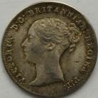 THREEPENCES SILVER 1860  VICTORIA TYPE A1 GEF