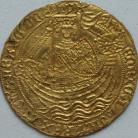 HAMMERED GOLD 1422 -1430 HENRY VI NOBLE ANNULET ISSUE ANNULET BY SWORD ARM AND IN ONE SPANDREL ON REVERSE MM LIS NEF