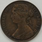 PENNIES 1861  VICTORIA F18 LCW BOTH SIDES SCARCE NVF