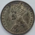 FLORINS 1849  VICTORIA WITH WW - PATCHY TONING UNC