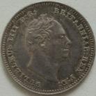 THREEPENCES SILVER 1834  WILLIAM IV VERY SCARCE LARGE HEAD UNC T