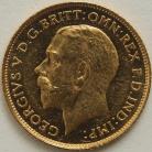 HALF SOVEREIGNS 1916  GEORGE V SYDNEY SCARCE PROOF LIKE FIELDS SCUFFS UNC LUS