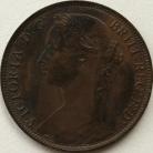 PENNIES 1889  VICTORIA 14 LEAVES F128 GEF