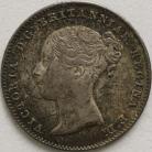 THREEPENCES SILVER 1859  VICTORIA TYPE A1 UNC T