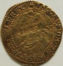 HAMMERED GOLD 1619 -1620 JAMES I QUARTER LAUREL 3RD COINAGE MM SPUR ROWEL NVF