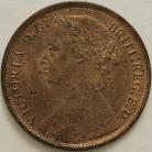 PENNIES 1874  VICTORIA F70 WIDE DATE UNC LUS