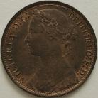 PENNIES 1877  VICTORIA F91 WIDE DATE UNC.T