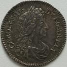 SIXPENCES 1682  CHARLES II DRAPED BUST. VERY SCARCE GRADE. SUPERB MINT STATE MS