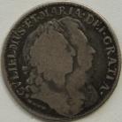 SHILLINGS 1693  WILLIAM & MARY STOP AFTER GRATIA. NO STOP AFTER REGINA ESC 1076 EXTREMELY RARE F/NF