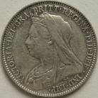 SIXPENCES 1893  VICTORIA OLD HEAD NVF