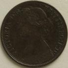 FARTHINGS 1863  VICTORIA VERY RARE NVF