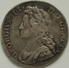 HALF CROWNS 1732  GEORGE II ROSES AND PLUMES NVF/VF