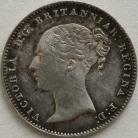 THREEPENCES SILVER 1853  VICTORIA EXTREMELY RARE NUNC T