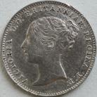 THREEPENCES SILVER 1868  VICTORIA RRITANNIAR EXTREMELY RARE - SCRATCHES ON OBVERSE NEF