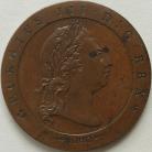 HALFPENCE 1795  GEORGE III PROOF PATTERN BY KUCHLER IN BRONZED COPPER BMC 1041 RARE FDC