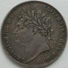 SIXPENCES 1825  GEORGE IV 1ST HEAD 2ND REVERSE GVF