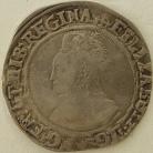 ELIZABETH I 1560 -1561 ELIZABETH I SHILLING. 2ND ISSUE. CROWNED BUST. 1A. MM CROSS AND CROSSLET. F