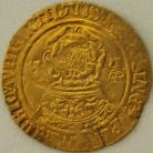 HAMMERED GOLD 1526 -1533 HENRY VIII CROWN OFTHE DOUBLE ROSE KATHERINE OF ARAGON HK ON OBVERSE ONLY MM LIS VERY TINY CRACK VF