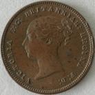 HALF FARTHINGS 1854  VICTORIA RARE NEF