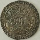 HENRY VI 1430 -1431 HENRY VI GROAT. ROSETTE-MASCLE ISSUE. CALAIS MINT. ROSETTE STOPS. MM CROSS FLEURY. SUPERB PORTRAIT NEF