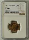 SOVEREIGNS 1937  GEORGE VI GEORGE VI. PROOF. NGC SLABBED. CAMEO PF64+
