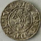 ANGLO SAXON-LATE PERIOD 1016 -1035 CNUT PENNY. QUARTERFOIL TYPE. LONDON MINT. WULFRED. PVLFRED ON LVND GVF