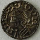 ANGLO SAXON-LATE PERIOD 1042 -1066 EDWARD THE CONFESSOR PENNY. SMALL FLAN TYPE. LONDON MINT. WULFS IGE. PVLSI ON LVND. SUPERB PORTRAIT EF