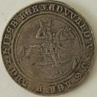 EDWARD VI 1551  EDWARD VI CROWN. FINE SILVER ISSUE. KING ON HORSEBACK WITH DATE BELOW HORSE. ON REVERSE SHIELD ON CROSS. GF