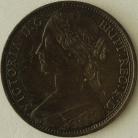 PENNIES 1863  VICTORIA F42 GVF