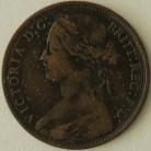 PENNIES 1866  VICTORIA F52 NVF/VF