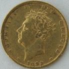 SOVEREIGNS 1829  GEORGE IV GEORGE IV BARE HEAD NVF