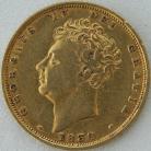 SOVEREIGNS 1830  GEORGE IV GEORGE IV VF