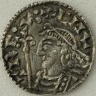 ANGLO SAXON-LATE PERIOD 1016 -1035 CNUT PENNY. SHORT CROSS TYPE. LONDON MINT. LEOFRAED ON LVND. GVF 