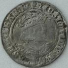 HENRY VIII 1526 -1544 HENRY VIII GROAT. 2ND COINAGE. LAKER BUST D. LARGE FACE WITH ROMAN NOSE. MM ROSE GVF