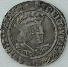HENRY VIII 1526 -1544 HENRY VIII GROAT. 2ND COINAGE. LAKER BUST D. LARGE FACE WITH ROMAN NOSE. MM LIS GF/NVF