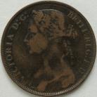 PENNIES 1881 H VICTORIA F108 NVF