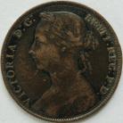 PENNIES 1882 H VICTORIA F114 NVF