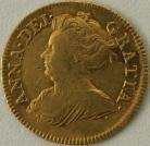 HALF GUINEAS 1714  ANNE ANNE. DRAPED BUST. S3575 NVF/VF