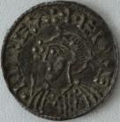 ANGLO SAXON-LATE PERIOD 1042 -1066 EDWARD THE CONFESSOR PENNY. EXPANDING CROSS TYPE. WALLINGFORD MINT. BRUNWINE. BRUNWINE ON PA. GVF