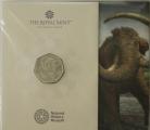 FIFTY PENCE 2024  CHARLES III NATURAL HISTORY MUSEUM SERIES - MAMMUTH PACK BU