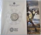 FIFTY PENCE 2024  CHARLES III NATURAL HISTORY MUSEUM SERIES - GIANT DEER PACK BU