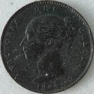 THIRD FARTHINGS 1844  VICTORIA SCARCE NVF