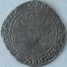 HENRY VI 1422 -1430 HENRY VI GROAT. ANNULET ISSUE. YOUNG PORTRAIT. ANNULETS AT NECK. CALAIS MINT. MM CROSS I. GF
